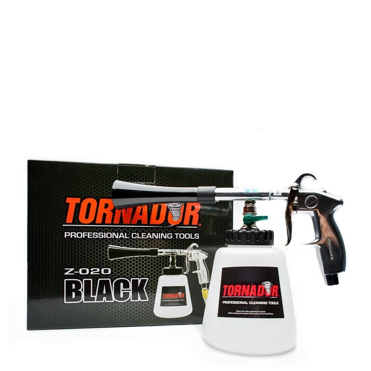 Tornador Black Z-020 cleaning tool with solution bottle and product box