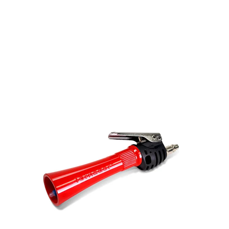 Mini Tornador tool with red nozzle, black grip and metal trigger lever
